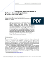 Information System User Interface Design in Softwa