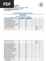 Notas Primer Examen Parcial, SECCIÓN A, HOSPITAL JUAN PABLO II