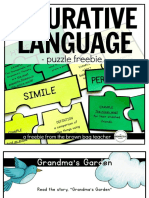 Figurative Language Puzzles FREEBIE