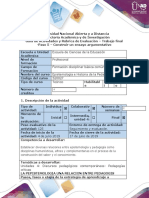 T Trabajo Final Guía de Actividades y Rúbrica de Evaluación - Paso 5 - Construir Un Ensayo Argumentativo