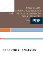 Case Study: Turnaround Excellence The Tinplate Company of India Ltd. (Tcil)