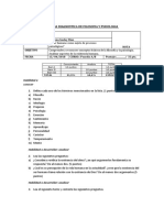 Prueba de Diagnostico 3° Medio 2019