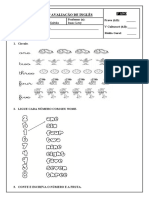 2 Avaliação de Inglês - 2019