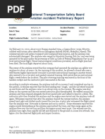 Preliminary Report NTSB On Dillingham Airfield Crash