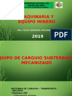 Equipo de Carguío Subterráneo Mecanizado