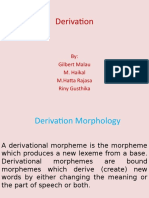 Derivation and Inflection Morpheme