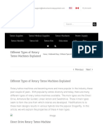 Different Types of Rotary Machines PDF