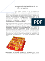 Actividades para Estimular Las Habilidades de Los Ninos Con Autismo