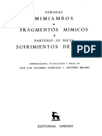 044 - Herodas - Mimiambos - Fragmentos Mimicos - Parthenios, Sufrimientos de Amor PDF