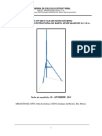 CALCULO ESTRUCTURAL Mastil de 11.0 M. APUNTALADO-ATT-IBS414 LB ESTACION ECATEPEC PDF