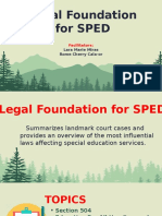 Legal Foundation For Sped