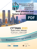 OTTAWA 2020 Provisional - Programme PDF