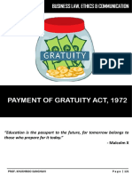 Payment of Gratutity Act 1972