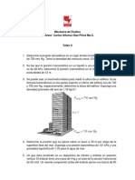Taller II Mecánica de Fluidos