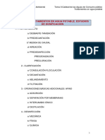 TEMA 3-1,3 TRATAMIENTOS en Agua Potable. COMPLETOS