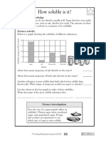 Solubility Worksheet