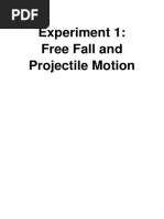 Projectile and Free Fall Motion PDF