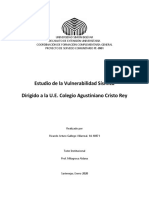 Estudio de La Vulnerabilidad Sismica UE Colegio Agustiniano Cristo Rey. Ricardo Gallego PDF