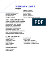 Vocabulary Unit 7