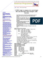 COBOL Compare and Audit Two Files Example2