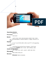 Dell Streak: Operating System Processor Bands