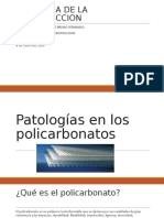 Patologías en Los Policarbonatos - Rojas Seminario Bruno Fernando