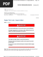 Testing & Adjusting Valve Lash C18