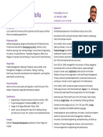 A Landscape Orientation Resume Template