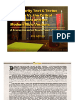 The Majority Text & Textus Receptus vs. The Critical Text Editions and The Modern Bible Versions, ESV Version, Fifth Edition, Revised - FREE