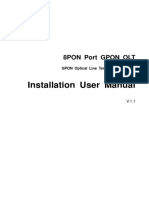 8PON Port GPON OLT Installation User Manual-V1.1 20151124 PDF