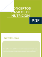 Conceptos Básicos de Nutrición