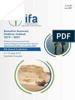 2019 IFA Annual Conference Montreal Fertilizer Outlook 2019-2023 Summary