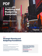 Strategic Planning & Budget Essentials Part - 1 by Gartner