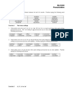 ELC3203 Pronunciation: Exercise 1