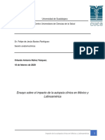 Ensayo Autopsia Clínica en México y Latinoamérica Por Orlando Núñez