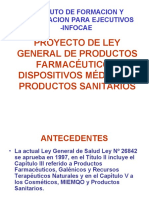 Proyecto de Ley General de Productos Farmaceuticos