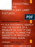 Troubleshooting Defective Fluorescent Lamp Fixtures