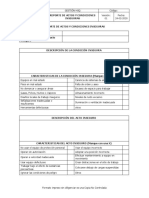 Reporte de Actos y Condiciones Inseguras