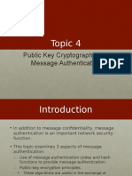 Topic - 04 - Public Key Cryptography and MSG Auth