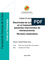 Efectividad de La Fisioterapia en Pacientes Intervenidos de Menisectomia PDF