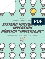 Trabajo - Sistema Nacional de Inversión Pública "Invierte - Pe"