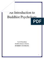 An Introduction To Buddhist Psychology