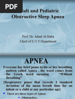 Adult and Pediatric Obstructive Sleep Apnea