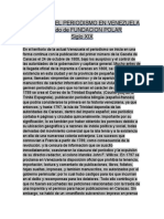 Historia Del Periodismo en Venezuela