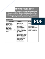 Código de Falla 2215