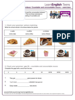 Gs Countable and Uncountable Nouns - Exercises 2