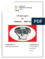 Financial Analysis of MRF LTD