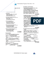 Edoc - Pub - Speakout Intermadiate Unit 1 2 Test PDF