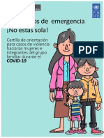 Cartilla de Orientación para Casos de Violencia Hacia Las Mujeres e Integrantes Del Grupo Familia