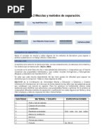 Práctica 2 de Química: Mezclas y Metódos de Separación (ITESA)